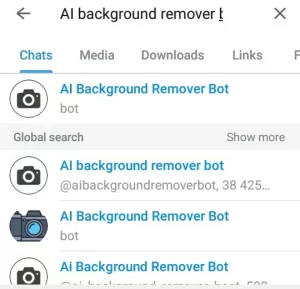 AI background remover telegram bot 