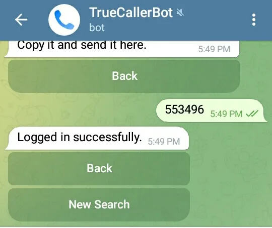 How to use truecaller telegram bot 